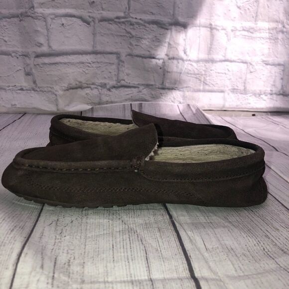 Goodfellow suede slippers dark brown size 7 - Picture 5 of 9
